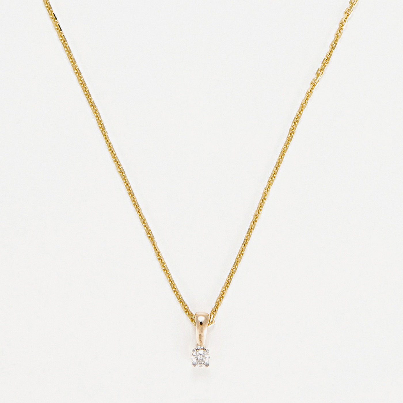Pendentif "Mon Dpm" D0,05Ct/1 - Or Jaune 750/1000