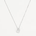 Pendentif "Two Hearts" Diamants 0,04Cts/19 - Or Blanc