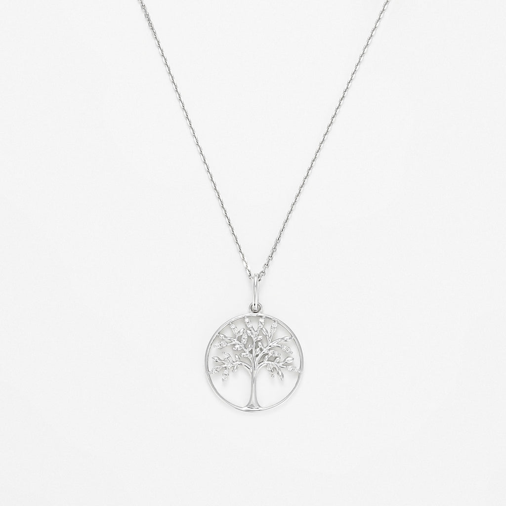 Pendentif "Dryade" - D0,05/26 - Or Blanc