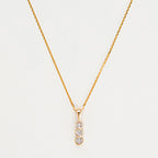 Pendentif "Mini Trilogy" D0,02Ct/3 - Or Jaune 375/1000