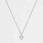 Pendentif "Mini Coeur"  D:0,04Ct/12 - Or Blanc