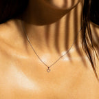 Pendentif "Mini Coeur"  D:0,04Ct/12 - Or Blanc