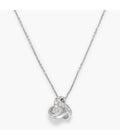 Pendentif "Noeud Elegance" -  Diamant :0,035Ct/8 - Or Blanc