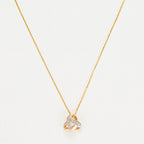 Pendentif "Noeud Elegance" Diamant :0,04Ct/8