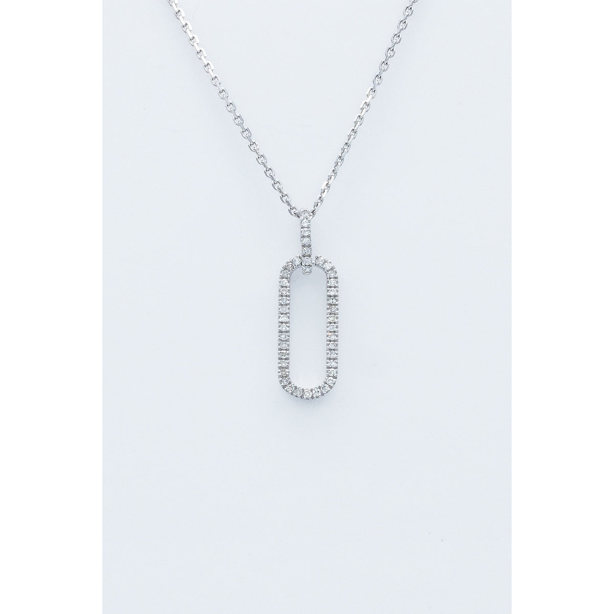 Pendentif "Horus" D0,08/42 - Or Blanc 375/1000