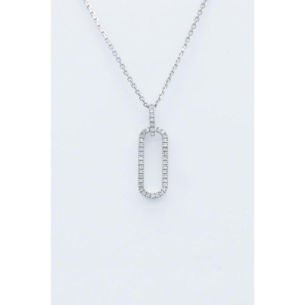Pendentif "Horus" D0,08/42 - Or Blanc 375/1000