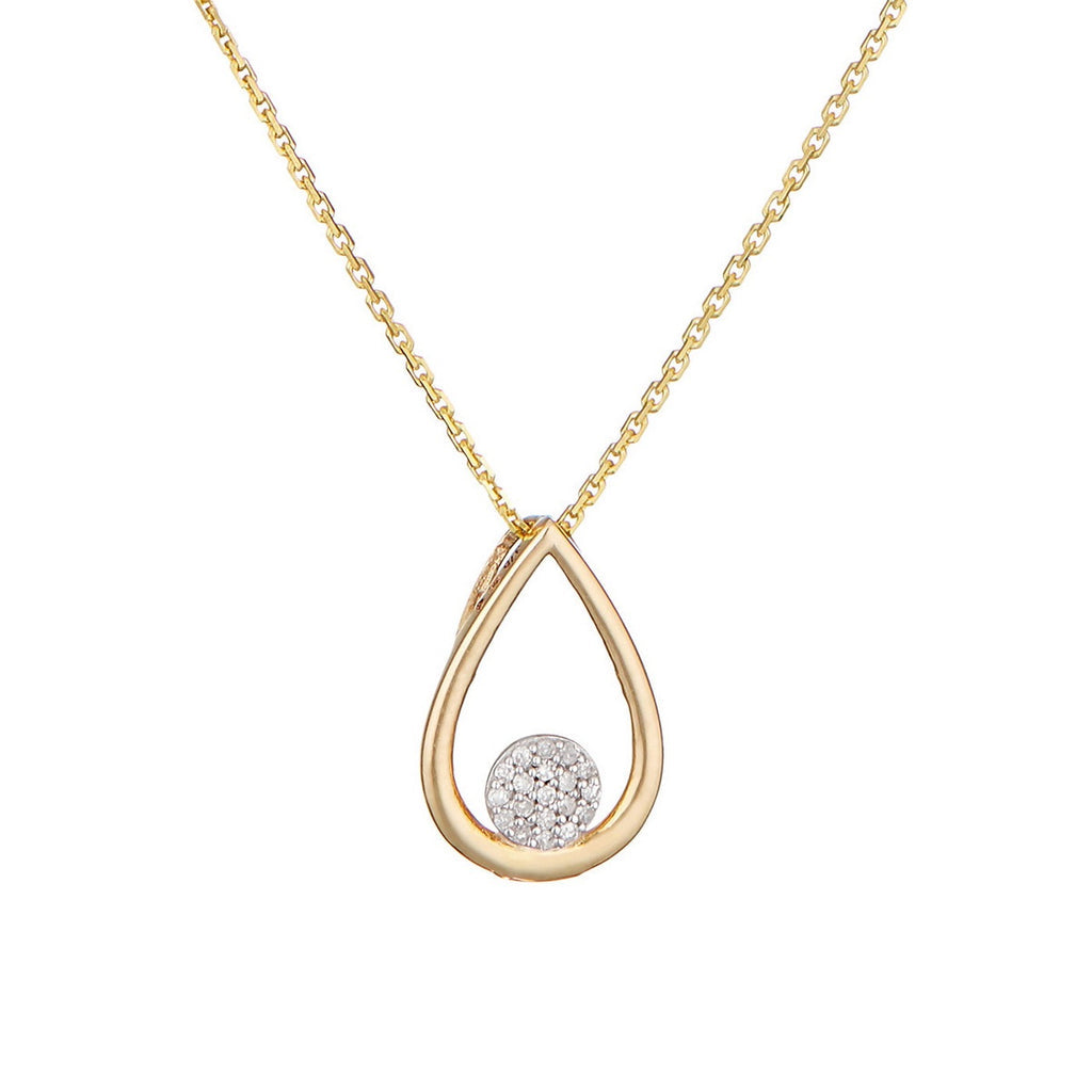Pendentif "Poire Deluxe" D0,05/19 - Or Jaune 375/1000