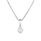 Pendentif "Idylle" Diamants 0,06/9 - Or Blanc 375/1000
