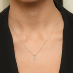 Pendentif "Idylle" Diamants 0,06/9 - Or Blanc 375/1000