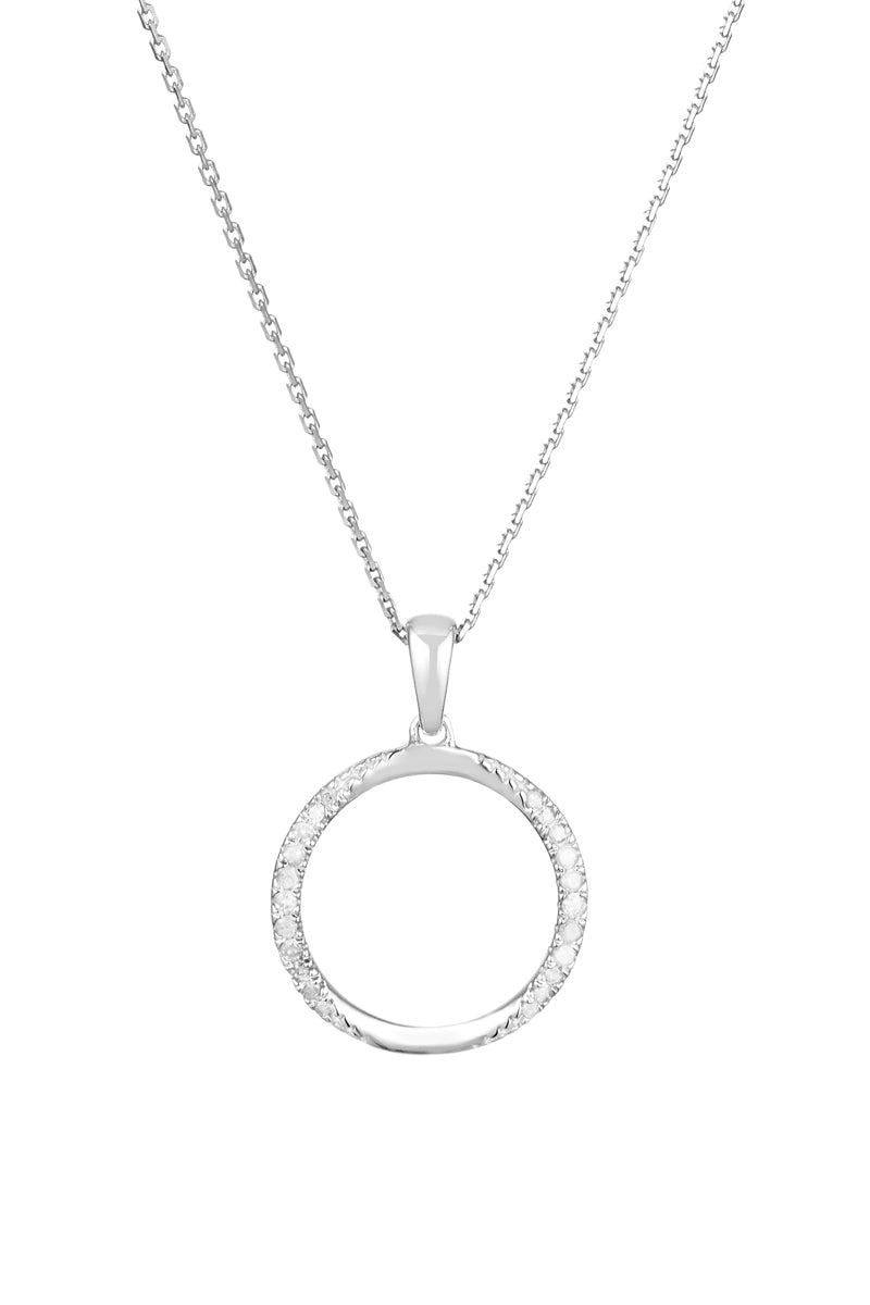 Pendentif "Ode À La Vie" Diamants 0,10/22 - Or Blanc 375/1000