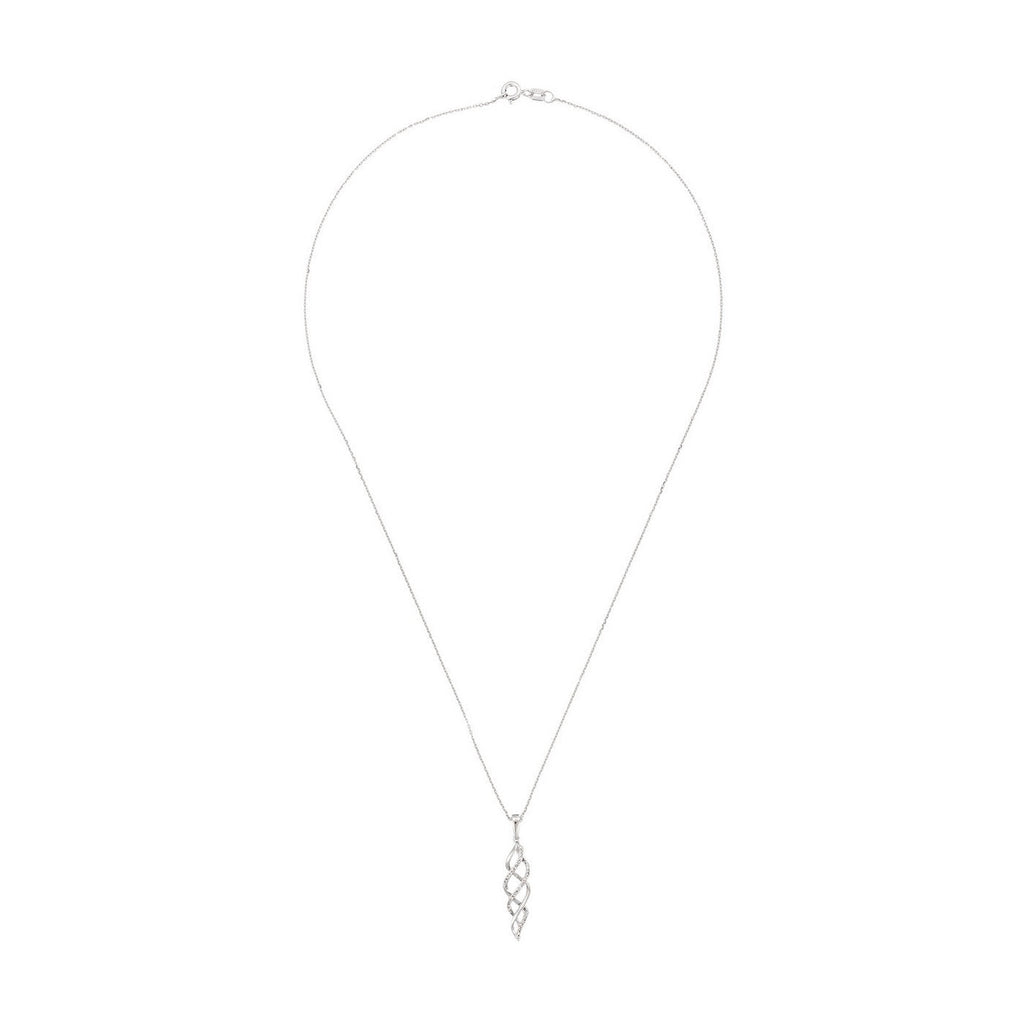 Pendentif "L'Enchantement" D0,07/37 - Or Blanc 375/1000