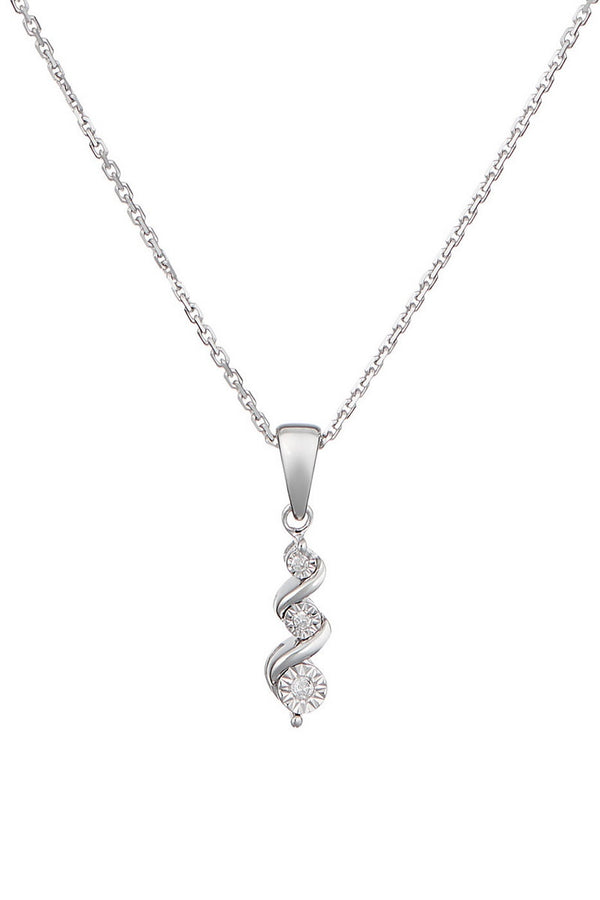 Pendentif "Tara" D0,02/3 - Or Blanc 375/1000