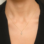 Pendentif "Luna" Diamants 0,07/22 - Or Jaune 375/1000