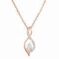 Pendentif "Luna" Diamants 0,07/22 - Or Rose 375/1000