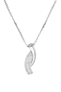Pendentif "Kathleen" Diamants 0,09/36 - Or Blanc 375/1000