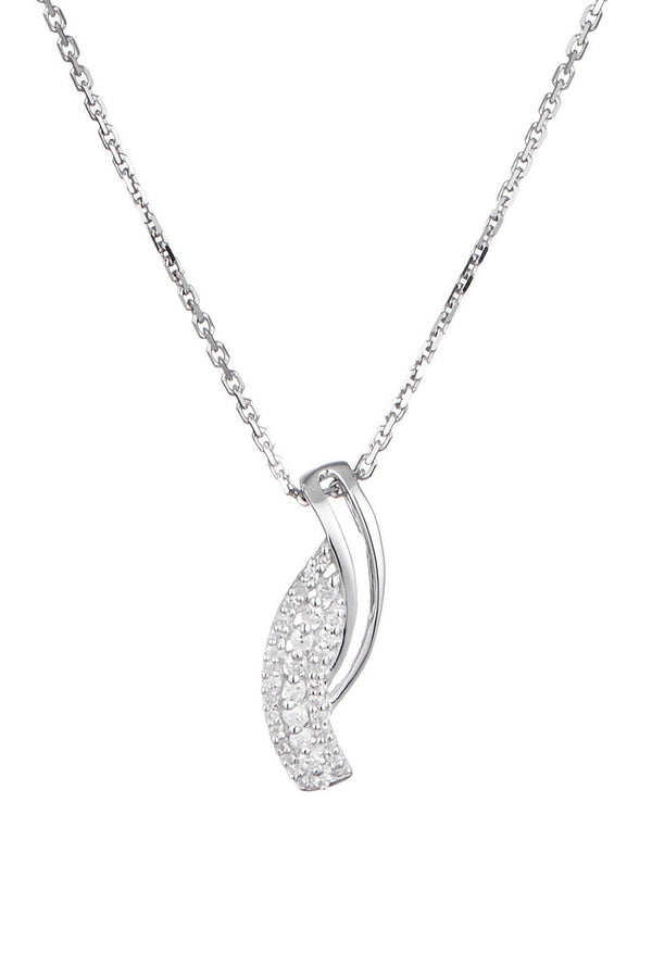 Pendentif "Kathleen" Diamants 0,09/36 - Or Blanc 375/1000