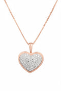 Pendentif Coeur Diamants 0,04/27