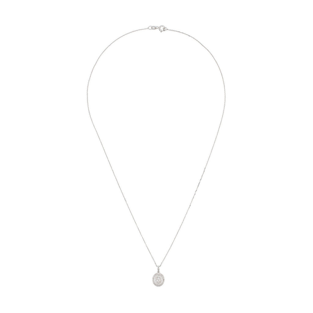 Pendentif Elizabeth D 0,15/52 - Or Blanc 375/1000