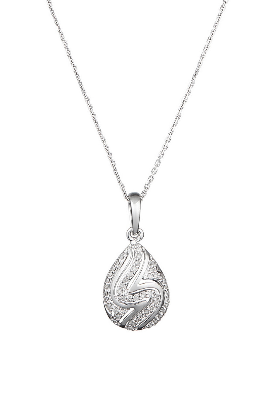 Pendentif "Zahira" D0,20/48 - Or Blanc 375/1000