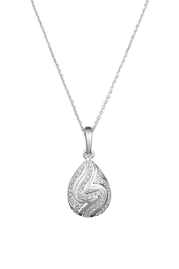 Pendentif "Zahira" D0,20/48 - Or Blanc 375/1000