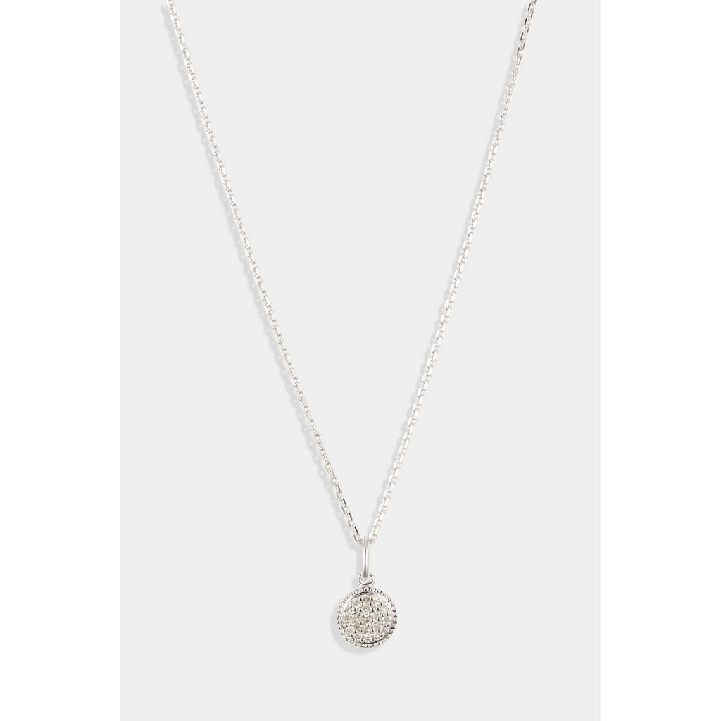 Pendentif "Bouton D'Or" D0,075/19 - Or Blanc 375/1000