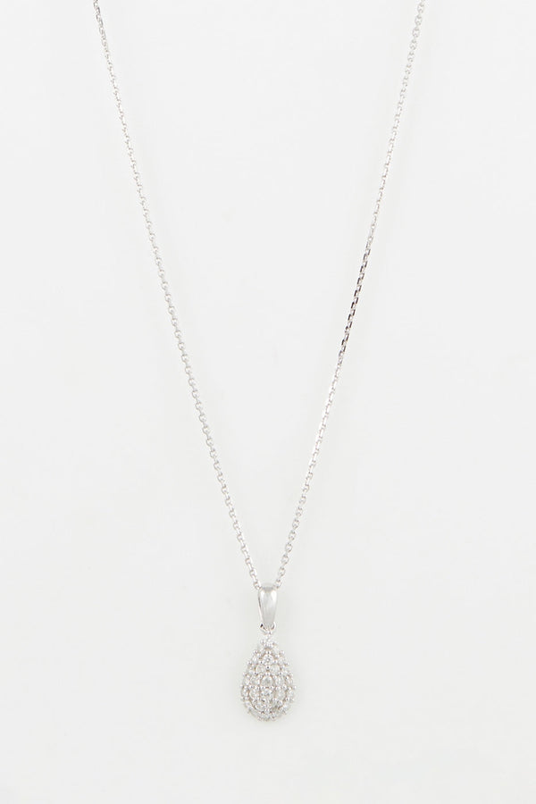 Pendentif "Alba" D0,28/27 - Or Blanc 375/1000