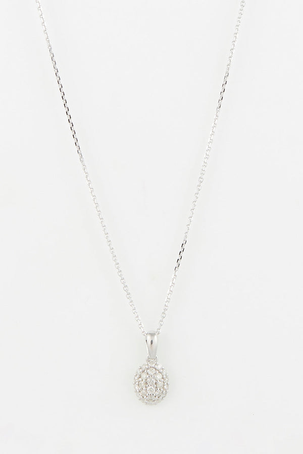 Pendentif "Alessia" D0,244/24 - Or Blanc 375/1000