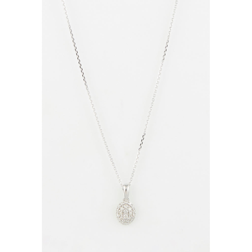 Pendentif "Alessia" D0,244/24 - Or Blanc 375/1000
