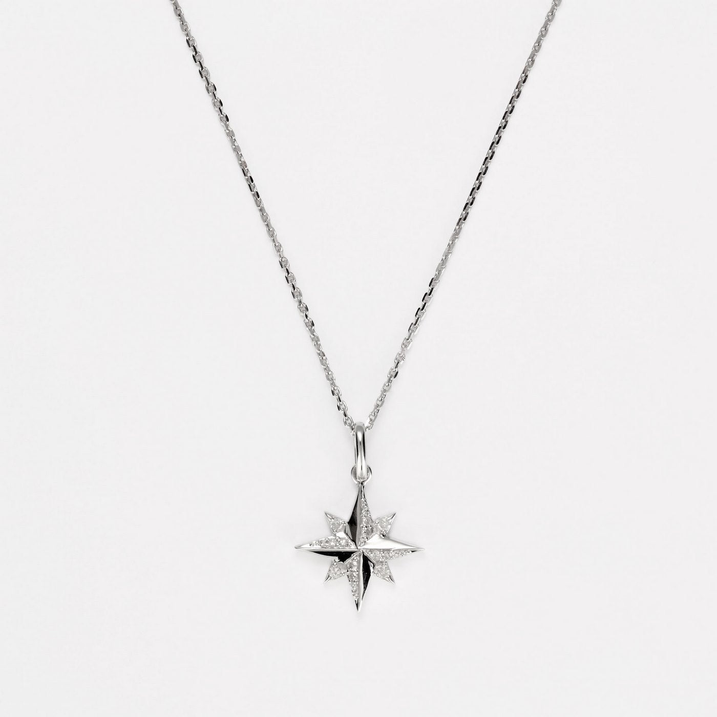 Pendentif "Stellina" D0,072/16 - Or Blanc 375/1000