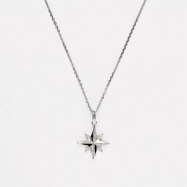 Pendentif "Stellina" D0,072/16 - Or Blanc 375/1000