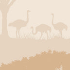 Papier Peint Panoramique - Savane -Terre De Sienne