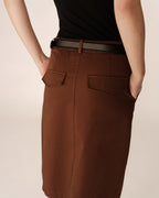 Jupe Pencil - Chocolat