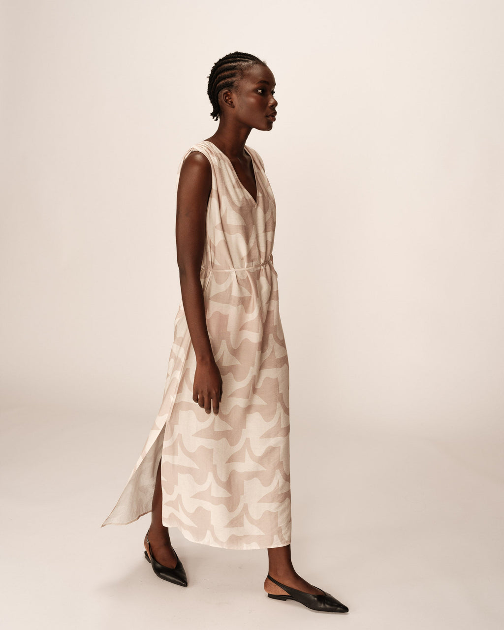 Robe Longue Pensee - Beige