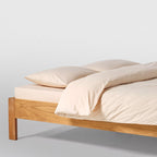 2 Taies D'Oreiller En Percale De Coton Lavé 300 Fils - Jaune Mimosa