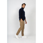 Perfect Cashmere - Pull Col Roulé Marius Marine, Jersey, 345 Gr, 100% Cachemire, 4 Fils - Homme