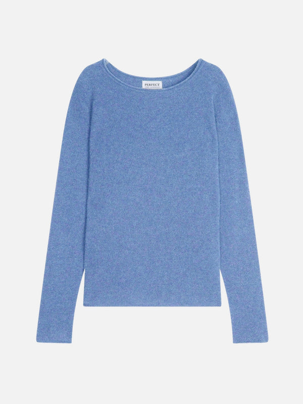 Pull Col Bateau - Megan - Sky