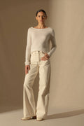 Pull Col Bateau - Megan - Ivoire