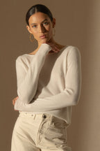 Pull Col Bateau - Megan - Ivoire