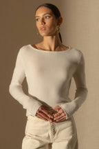 Pull Col Bateau - Megan - Ivoire
