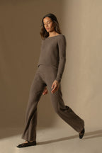Pull Col Bateau - Megan - Taupe Chiné