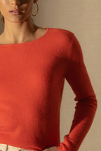 Pull Col Rond - Oprah - Orange