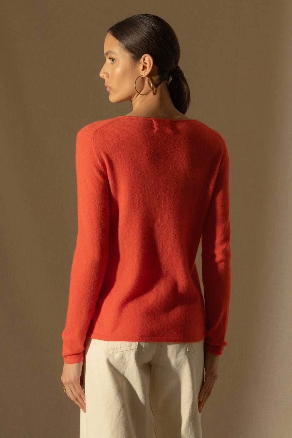 Pull Col Rond - Oprah - Orange