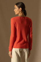 Pull Col Rond - Oprah - Orange