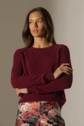 Pull Col Rond - Wilma - Bordeaux