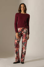 Pull Col Rond - Wilma - Bordeaux