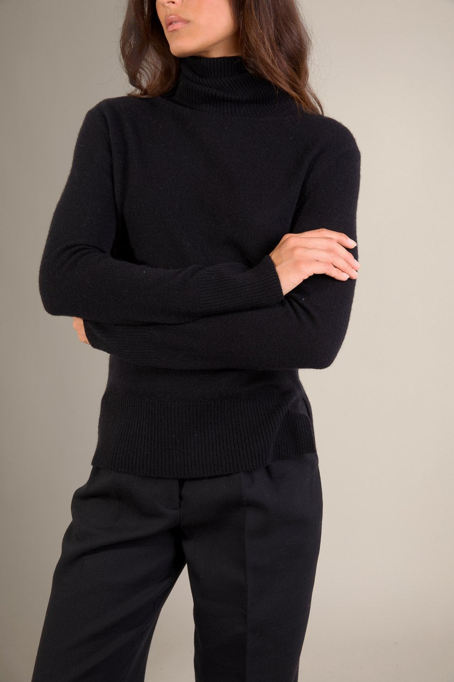 Pull Col Roulé - Tracy - Noir