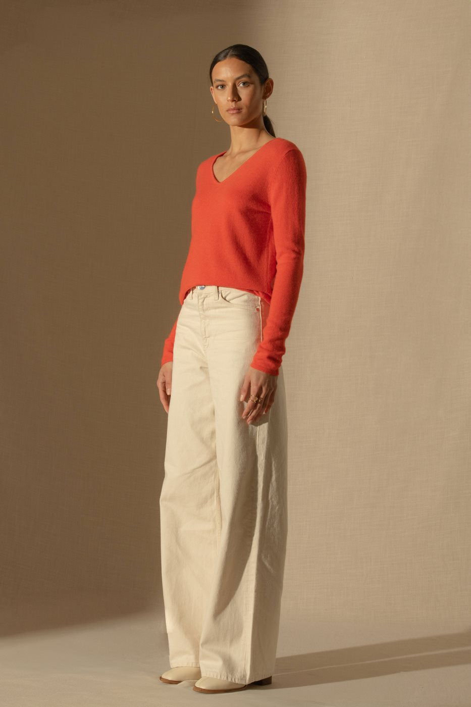Pull Col V - Shannon - Orange
