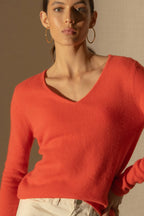 Pull Col V - Shannon - Orange