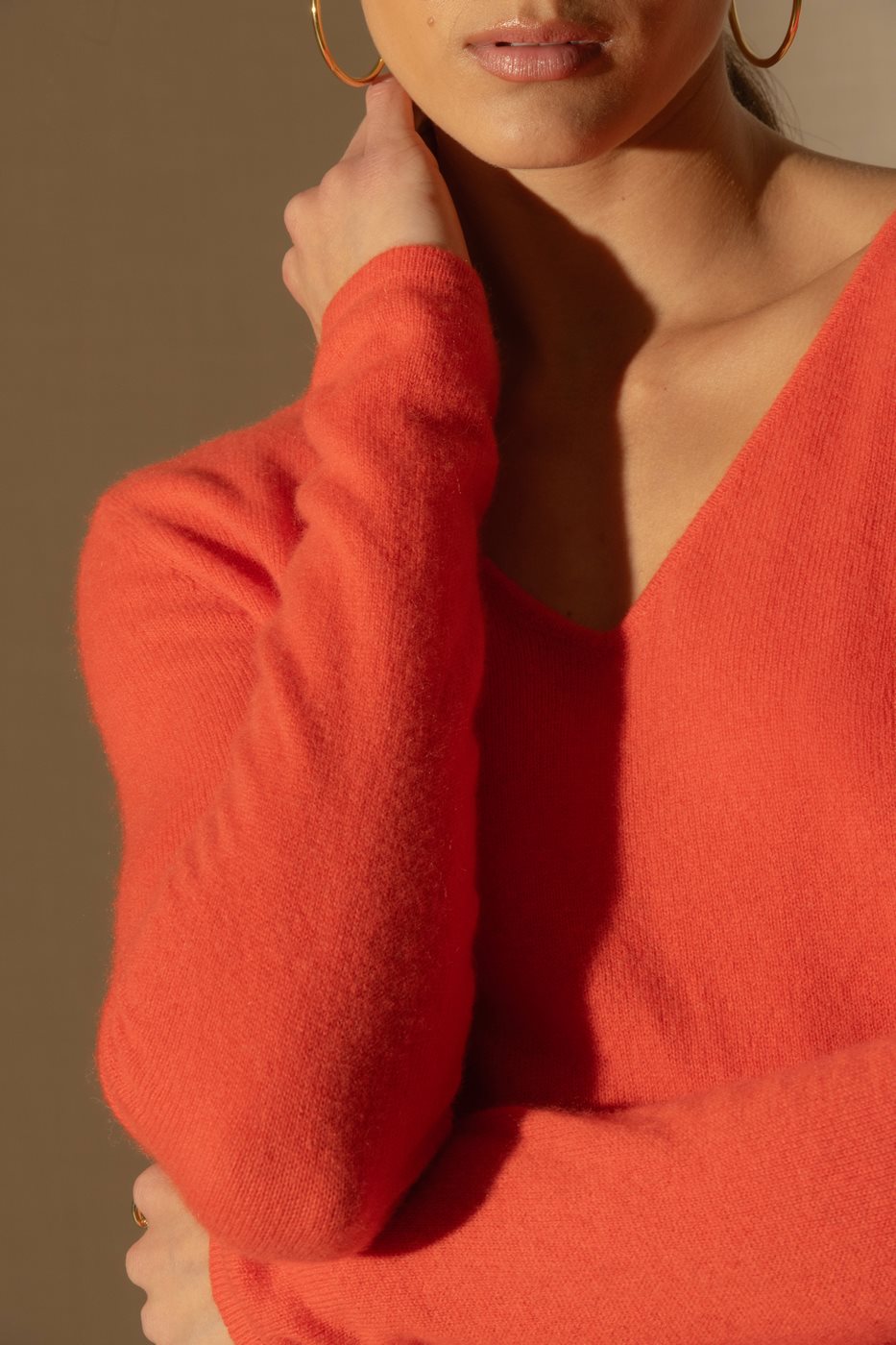 Pull Col V - Shannon - Orange