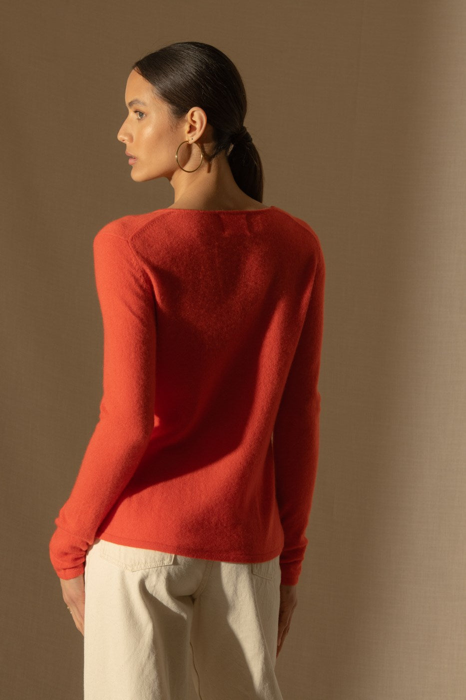 Pull Col V - Shannon - Orange